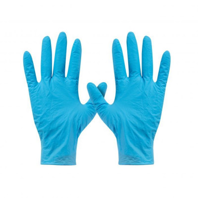 Γάντια Βινυλίου Μπλε Χωρίς Πούδρα Xlarge - 100τμχ