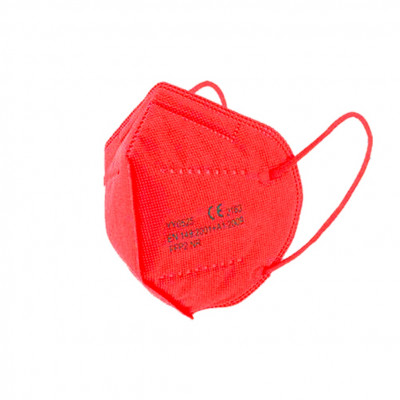 Μάσκα Προστασίας Κόκκινη KN95 - FFP2 - 1τμχ