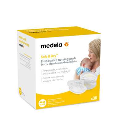 Medela Safe & Dry Επιθέματα Στήθους μιας Χρήσης - 30τμχ