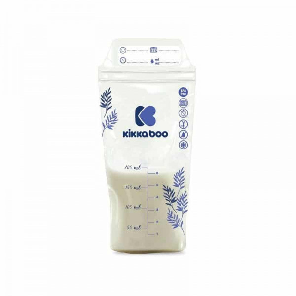 Kikka boo Σακουλάκια Αποθήκευσης Μητρικού Γάλακτος 200ml - 20τμχ