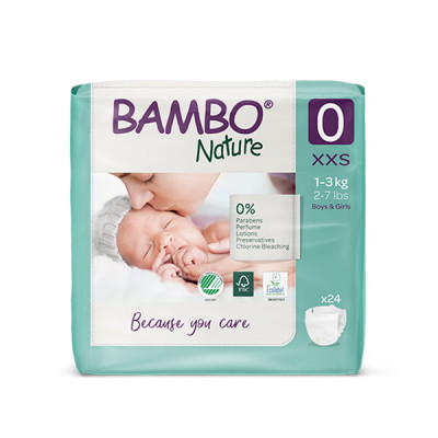 Παιδικές Πάνες Bambo Nature No0  1-3kg  - 24τμχ