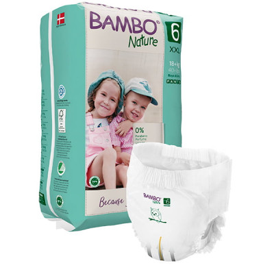 Παιδικές Πάνες Βρακάκι Bambo Nature No6 18+kg -18τμχ