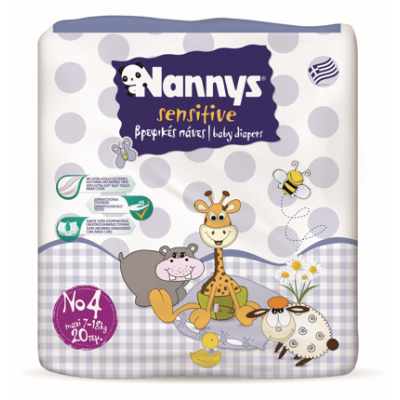 Παιδικές Πάνες Nannys No4 Maxi 7-18Kg - 20τμχ