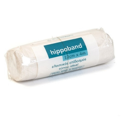 Ελαστικός Επίδεσμος Hippoband 12cmx4m - 1τμχ