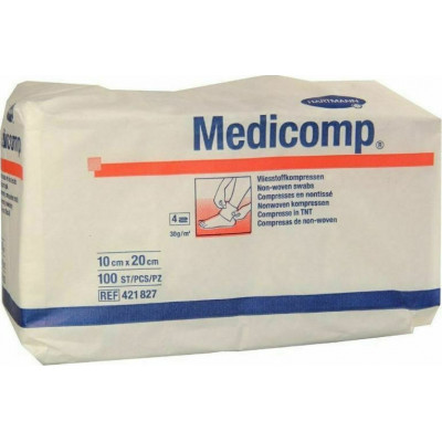Γάζες μη Αποστειρωμένες μη Υφασμένες Medicomp 10cmx20cm - 100τμχ