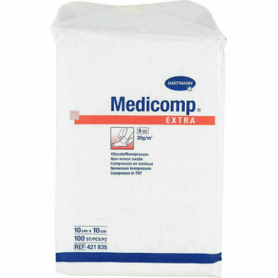 Γάζες μη Αποστειρωμένες μη Υφασμένη Medicomp 10cmΧ10cm - 100τμχ