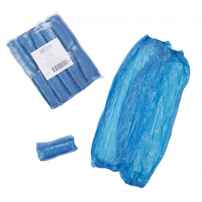 Μανίκια (επιμανίκια) Πλαστικά Προστασίας Μπλε - 100τμχ